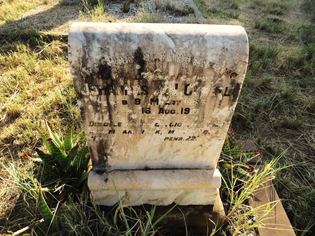 CLOETE Johannes ? 18??-1921