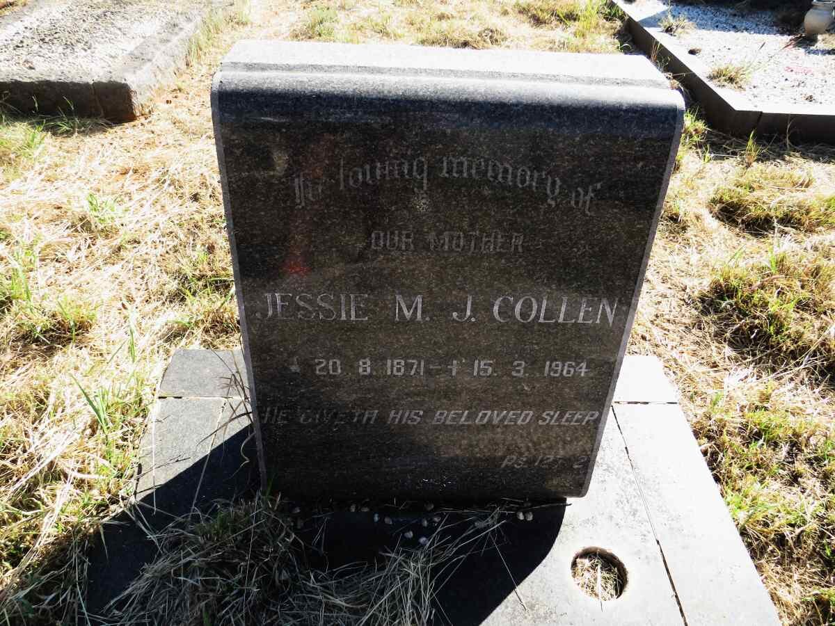 COLLEN Jessie M.J. 1871-1964