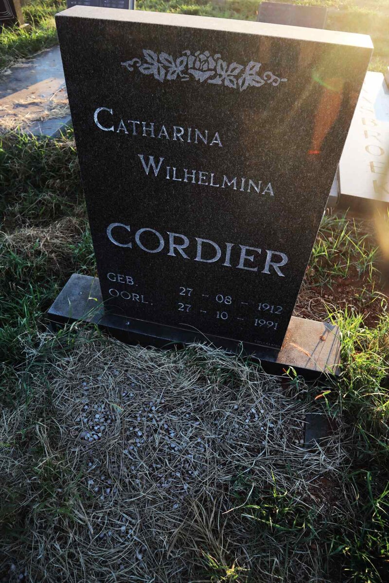 CORDIER Catharina Wilhelmina 1912-1991