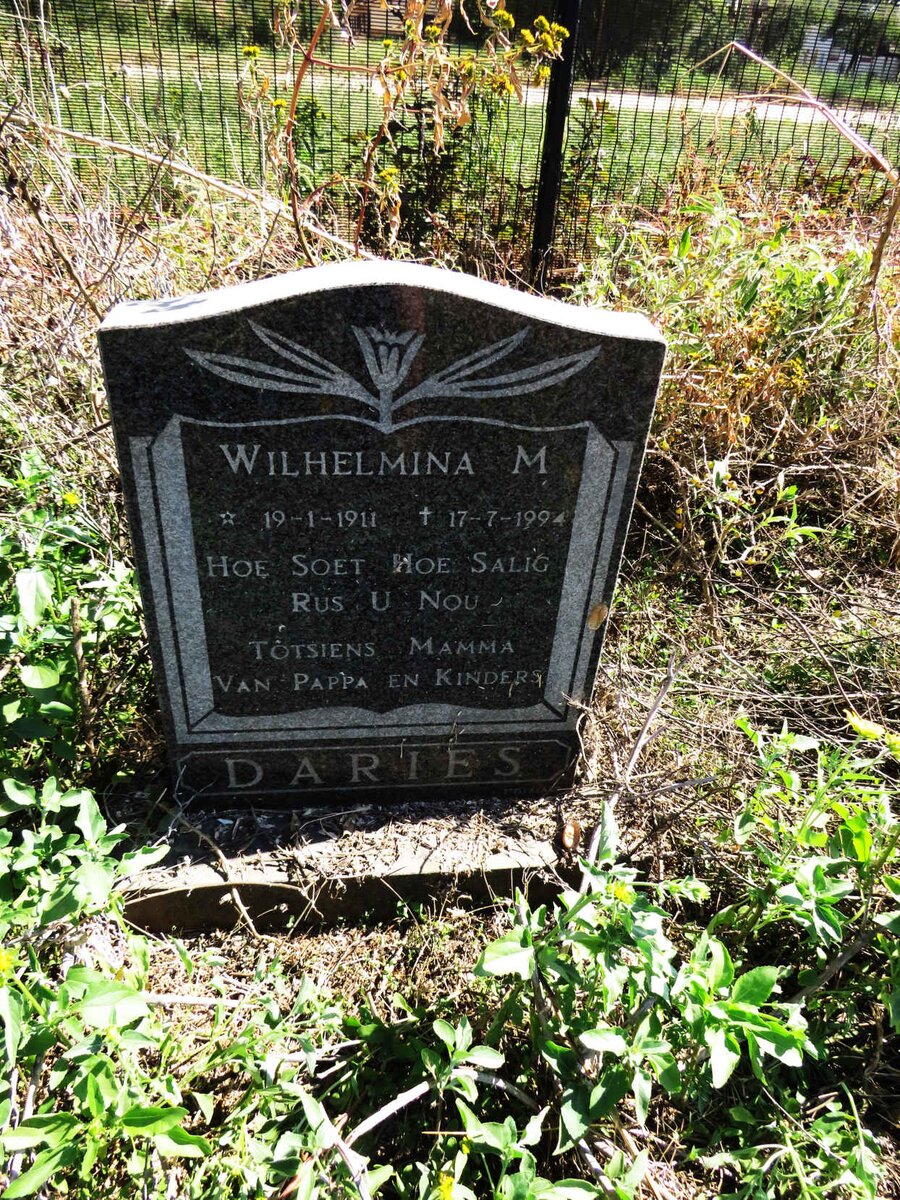 DARIES Wilhelmina M. 1911-1994