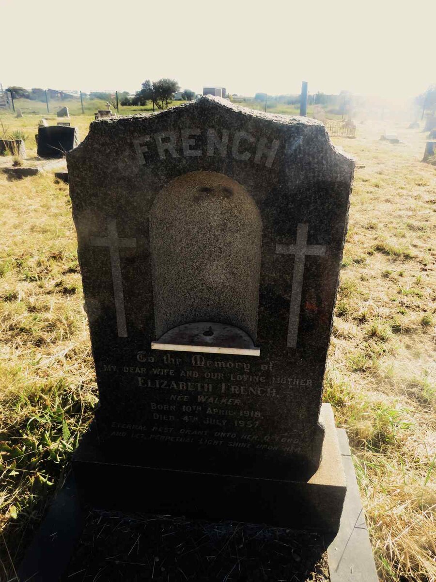 FRENCH Elizabeth nee WALKER 1918-1957