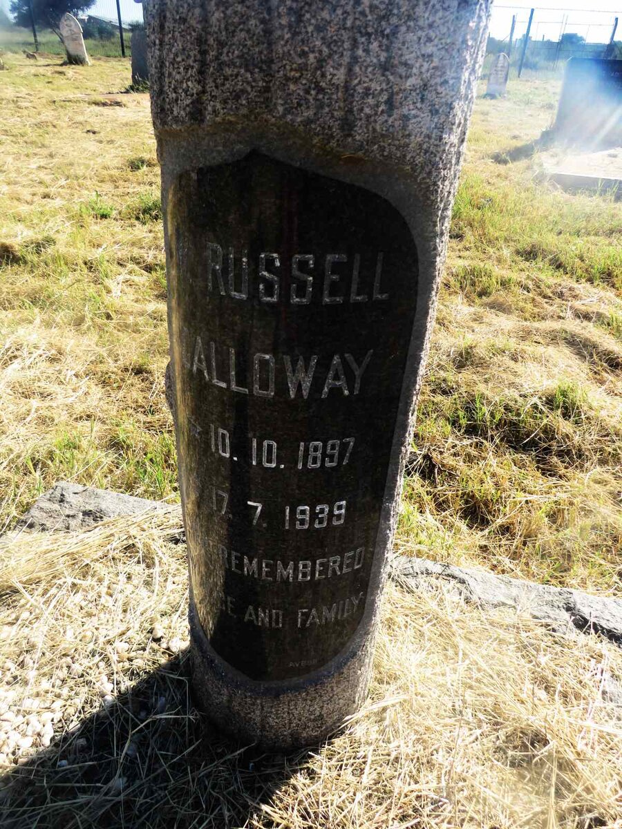 GALLOWAY W. Russell 1897-1939