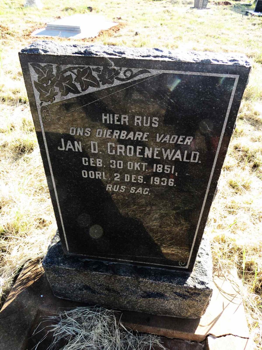 GROENEWALD Jan D. 1851-1936
