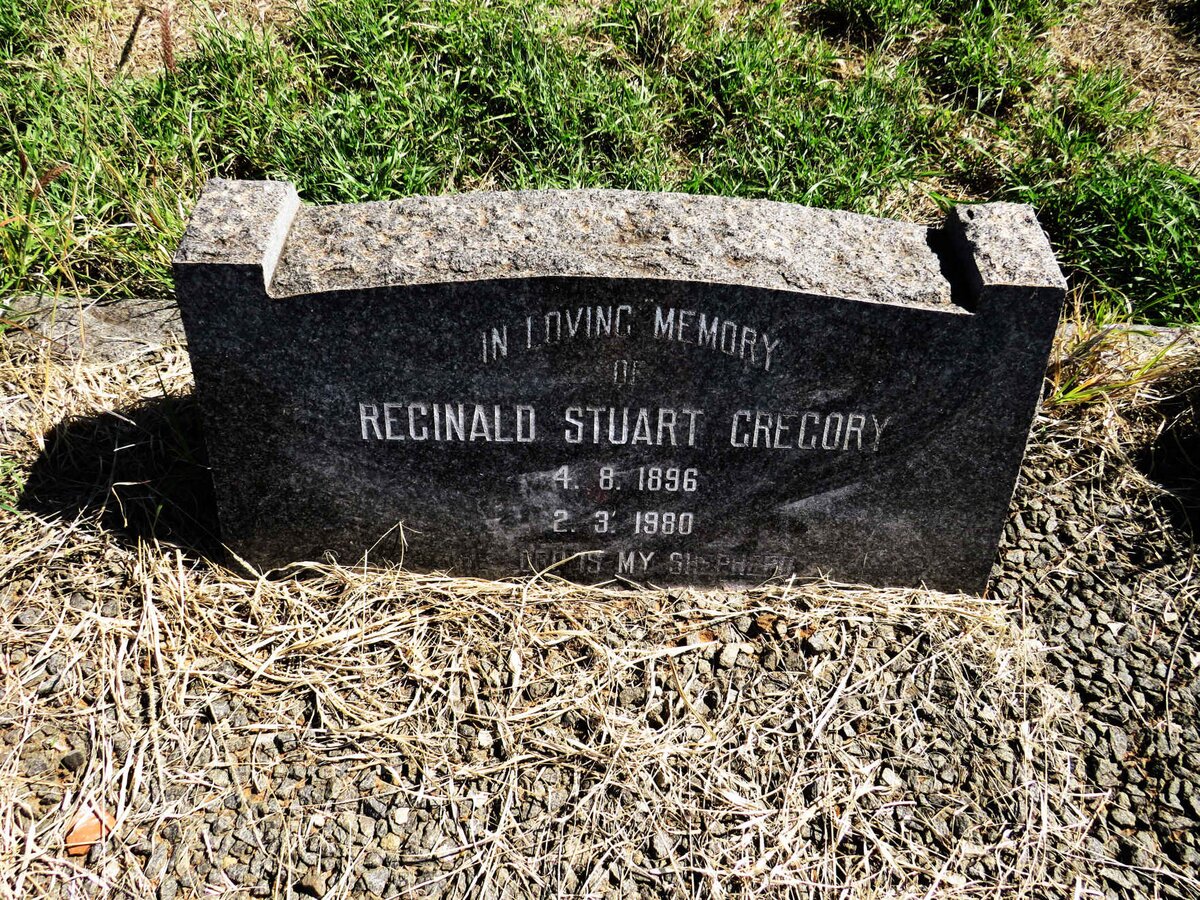 GREGORY Reginald Stuart 1896-1980