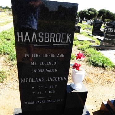 HAASBROEK Nicolaas Jacobus 1912-1981