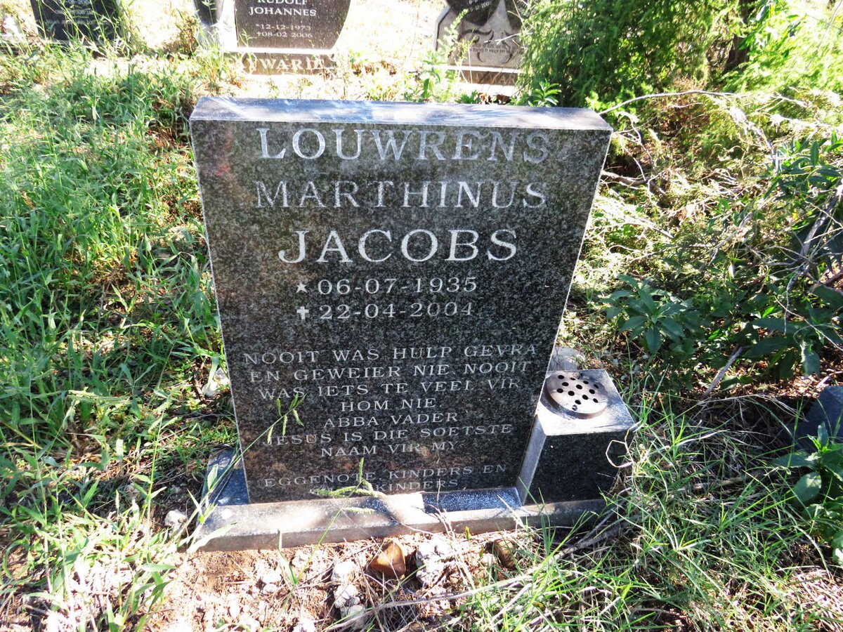 JACOBS Louwrens Marthinus 1935-2004