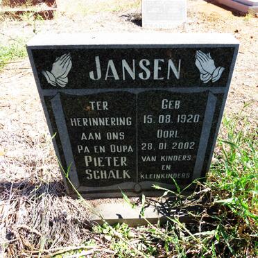 JANSEN Pieter Schalk 1920-2002