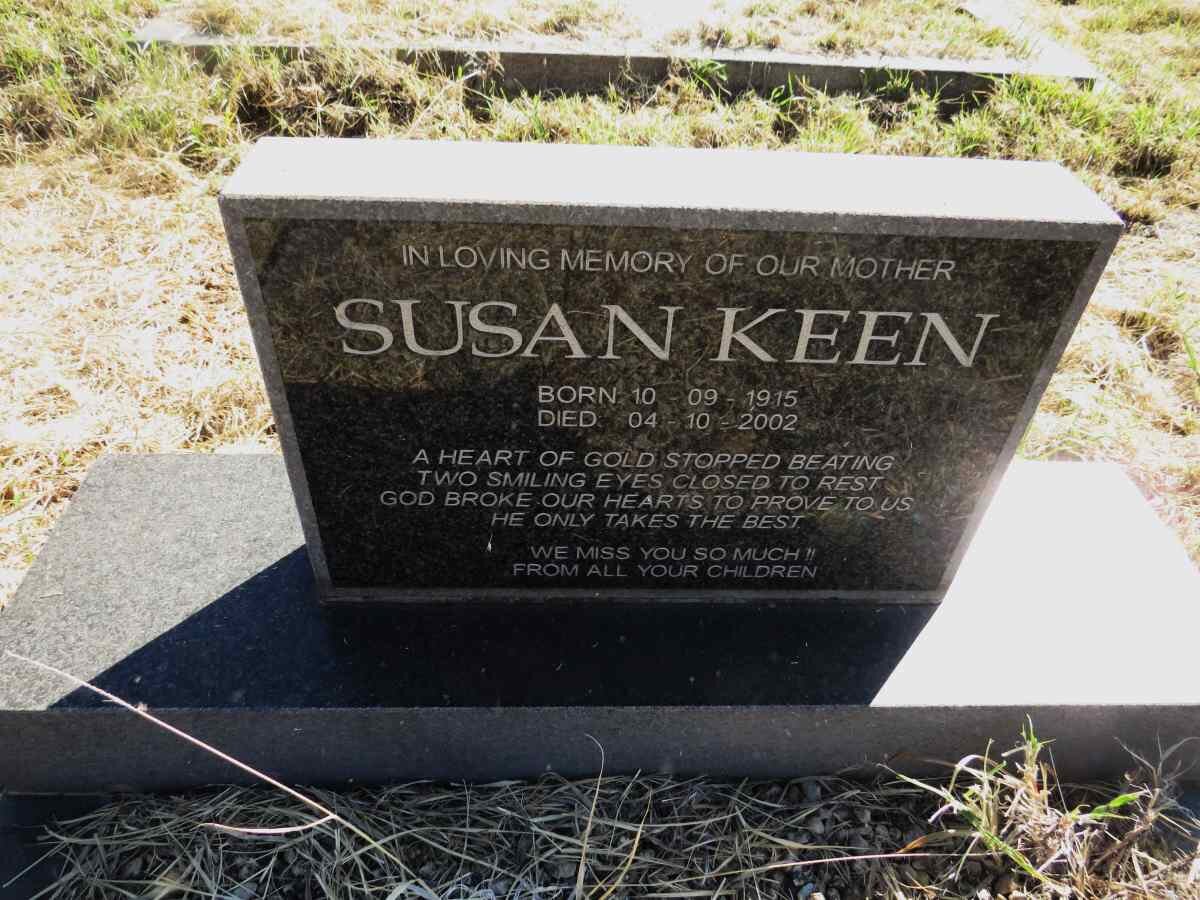 KEEN Susan 1915-2002