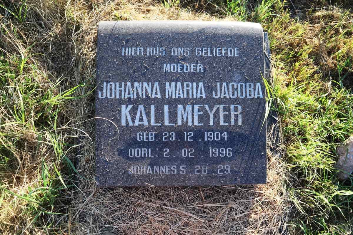 KALLMEYER Johanna Maria Jacoba 1904-1996