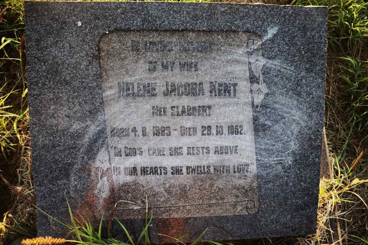 KENT Helene Jacoba nee SLABBERT 1889-1952
