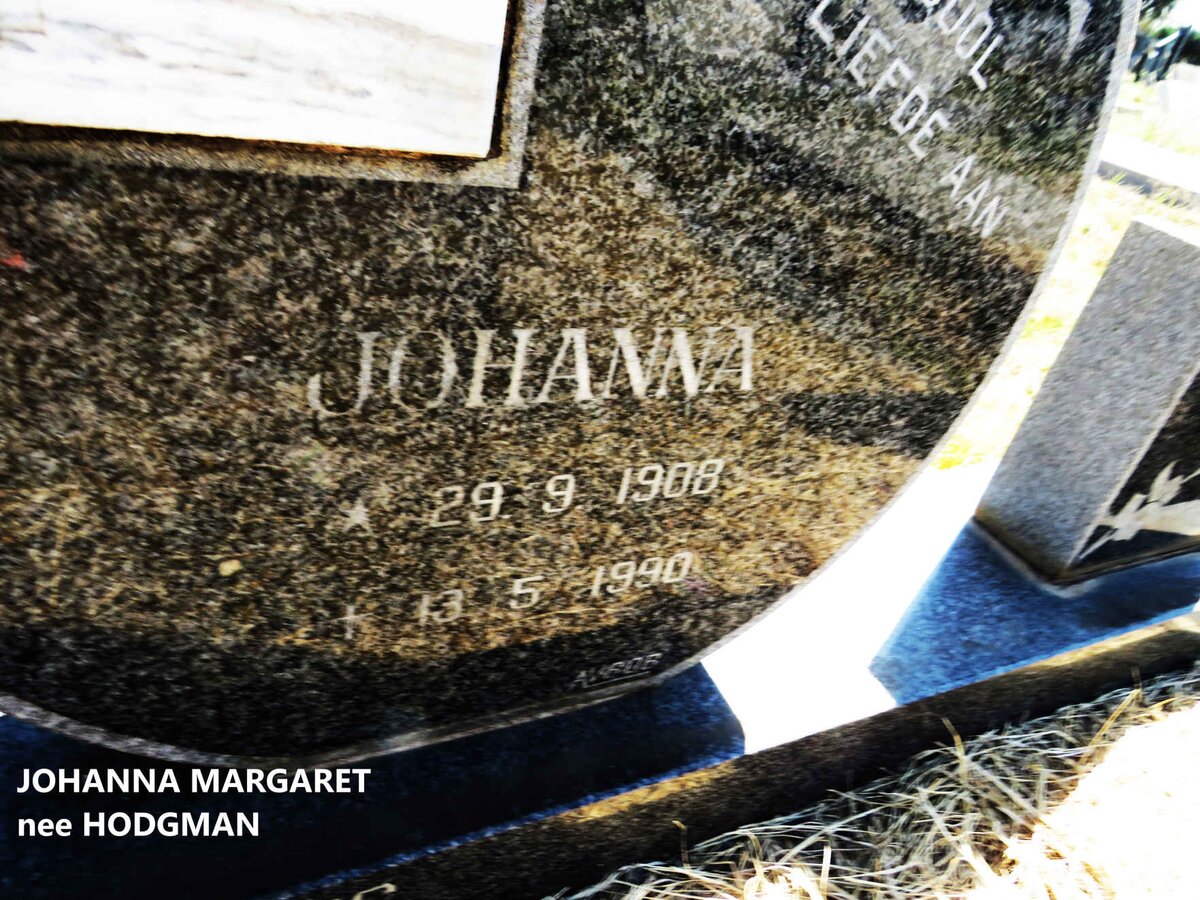 KRAFT Christoffel Alwyn 1908-1992 & Johanna Margaret HODGMAN 1908-1990_3