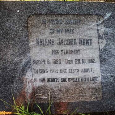 KENT Helene Jacoba nee SLABBERT 1889-1952