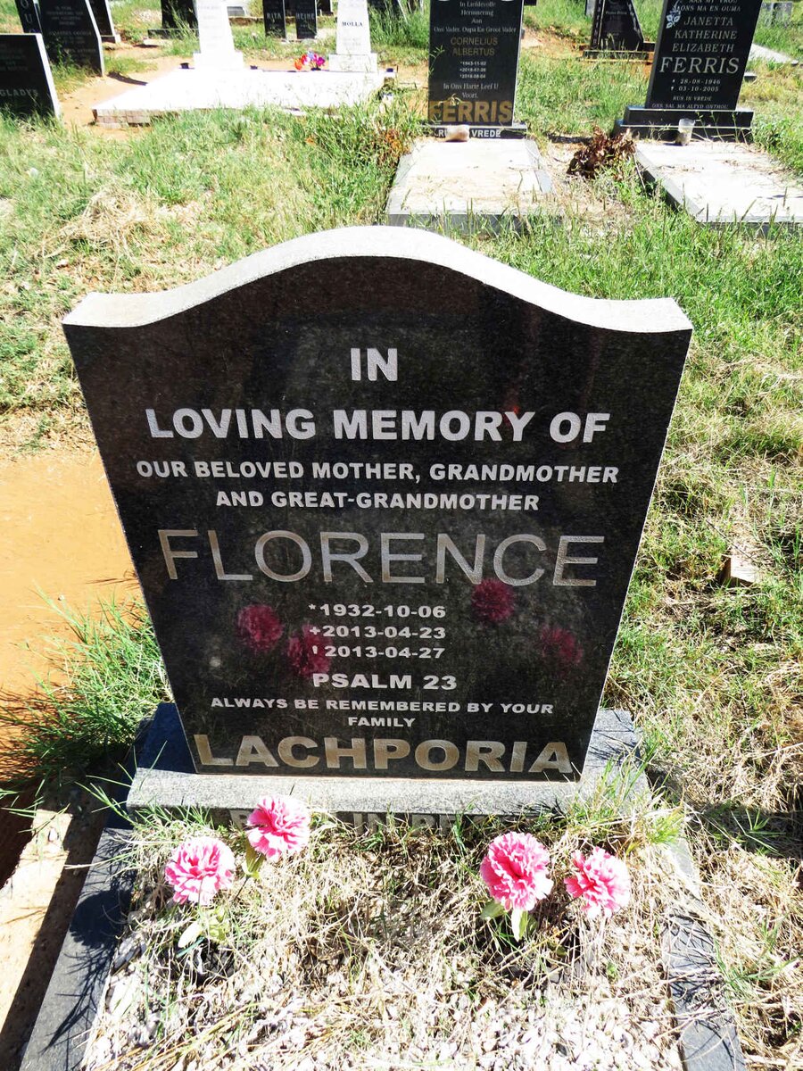 LACHPORIA Florence 1932-2013