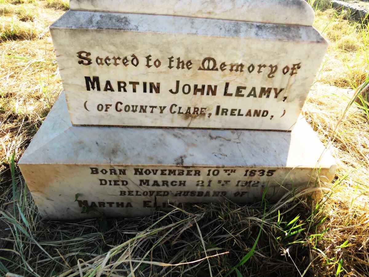 LEAMY Martin John 1835-1912