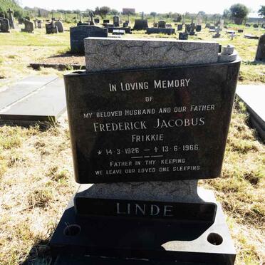 LINDE Frederick Jacobus 1926-1966