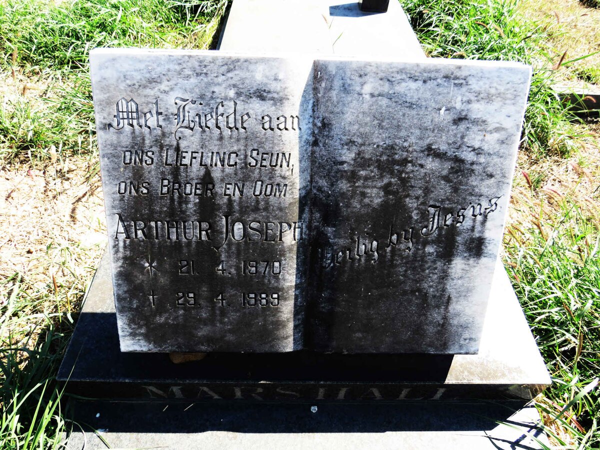 MARSHALL Arthur Joseph 1970-1989