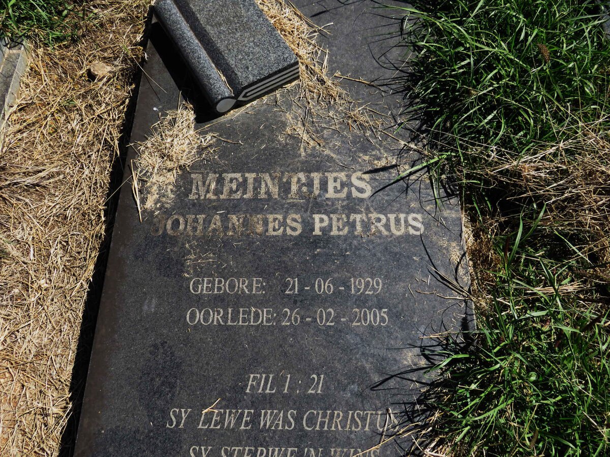 MEINTJES Johannes Petrus 1929-2005