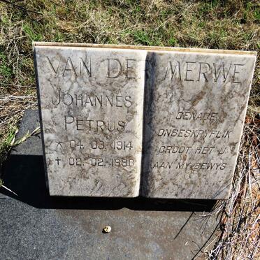 MERWE Johannes Petrus, van der 1914-1990