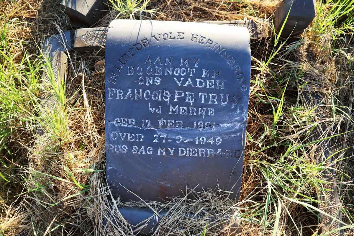 MERWE Francois Petrus, v.d. 1881-1949