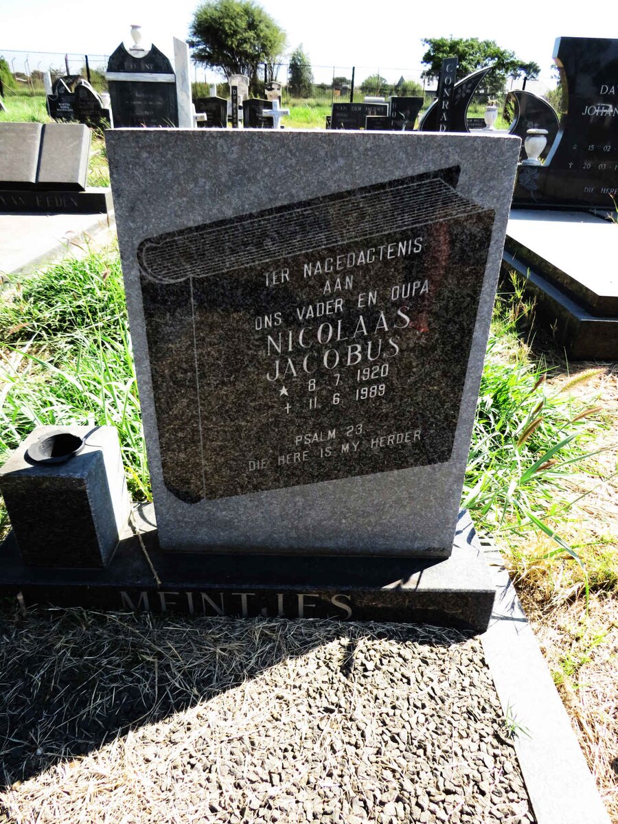 MEINTJES Nicolaas Jacobus 1920-1989