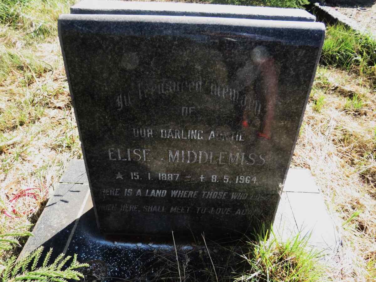 MIDDLEMISS Elise 1887-1964