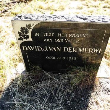 MERWE David J., van der -1935