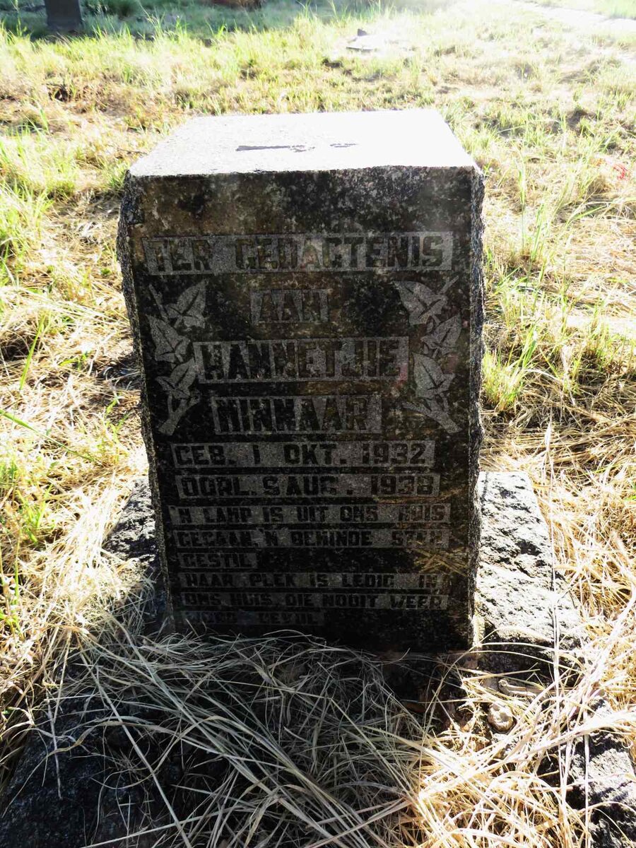 MINNAAR Hannetjie 1932-1938
