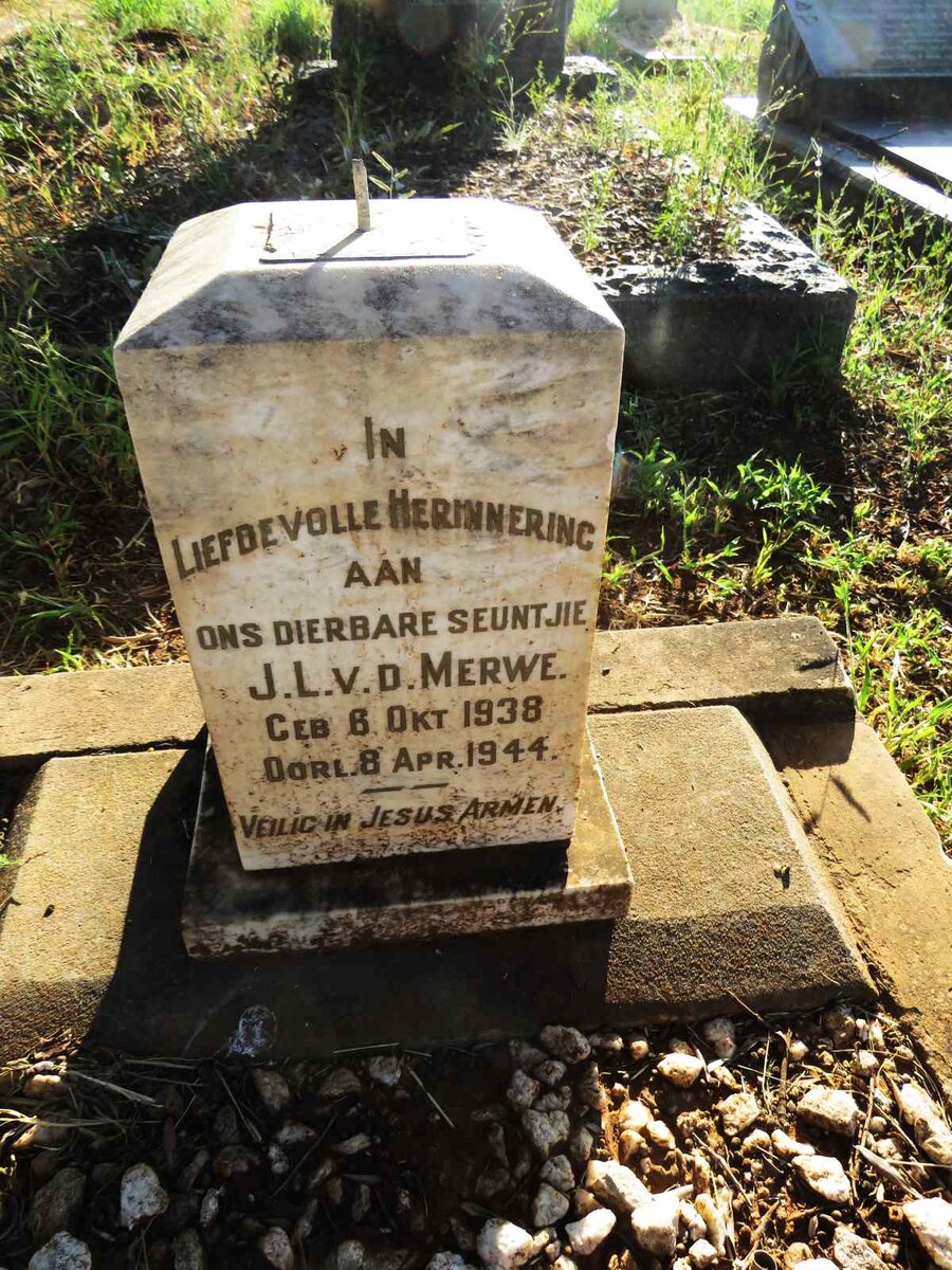 MERWE J.L., v.d. 1938-1944