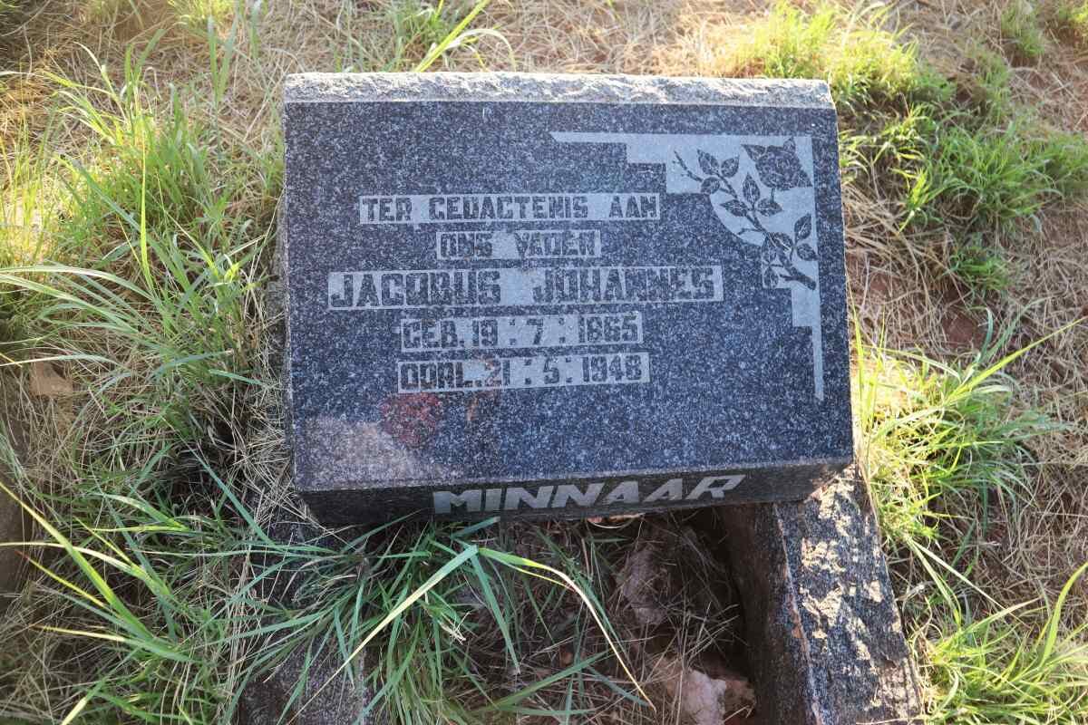 MINNAAR Jacobus Johannes 1865-1948