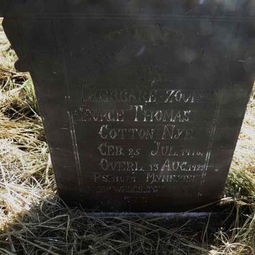 NYE George Thomas Cotton 1916-1921