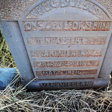 NIEKERK Jan Albert, van 1947-1947