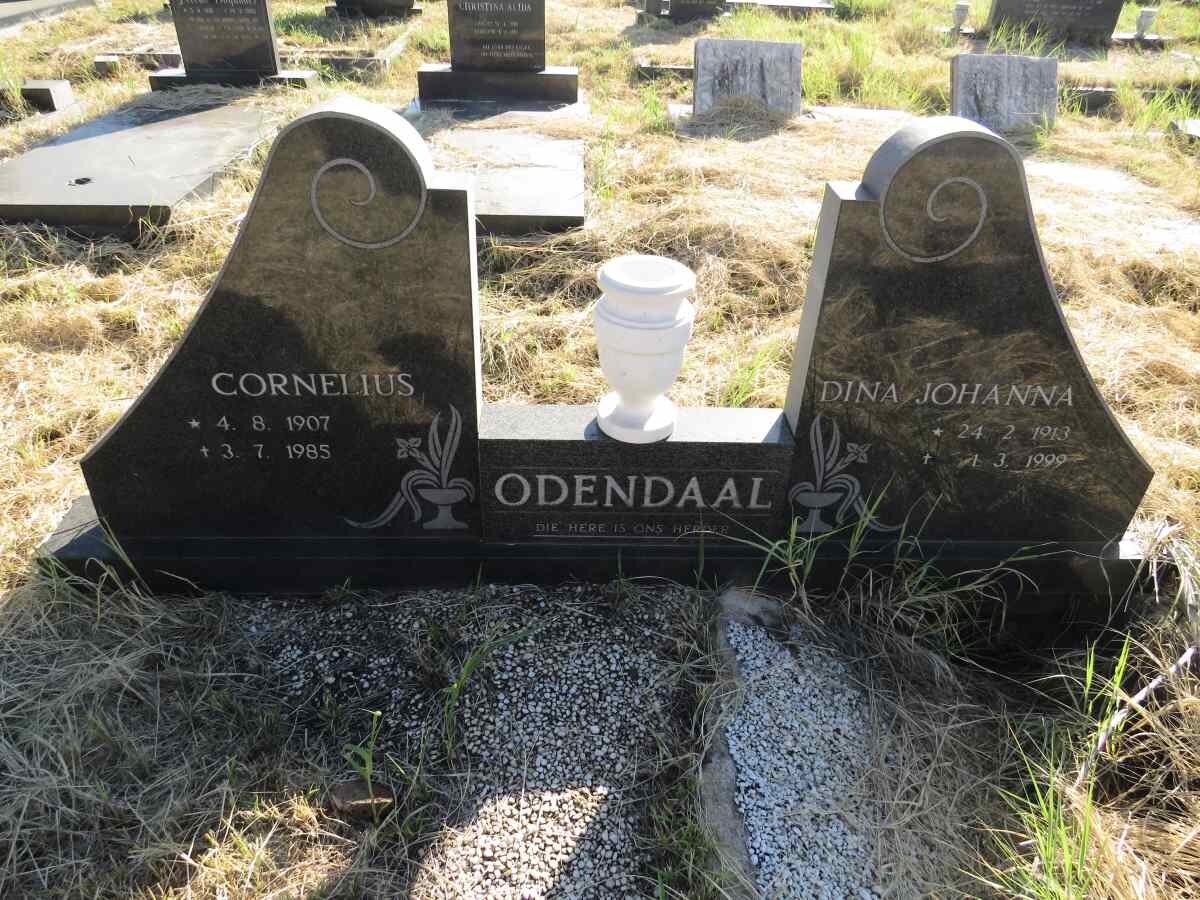 ODENDAAL Cornelius 1907-1985 & Dina Johanna 1913-1999