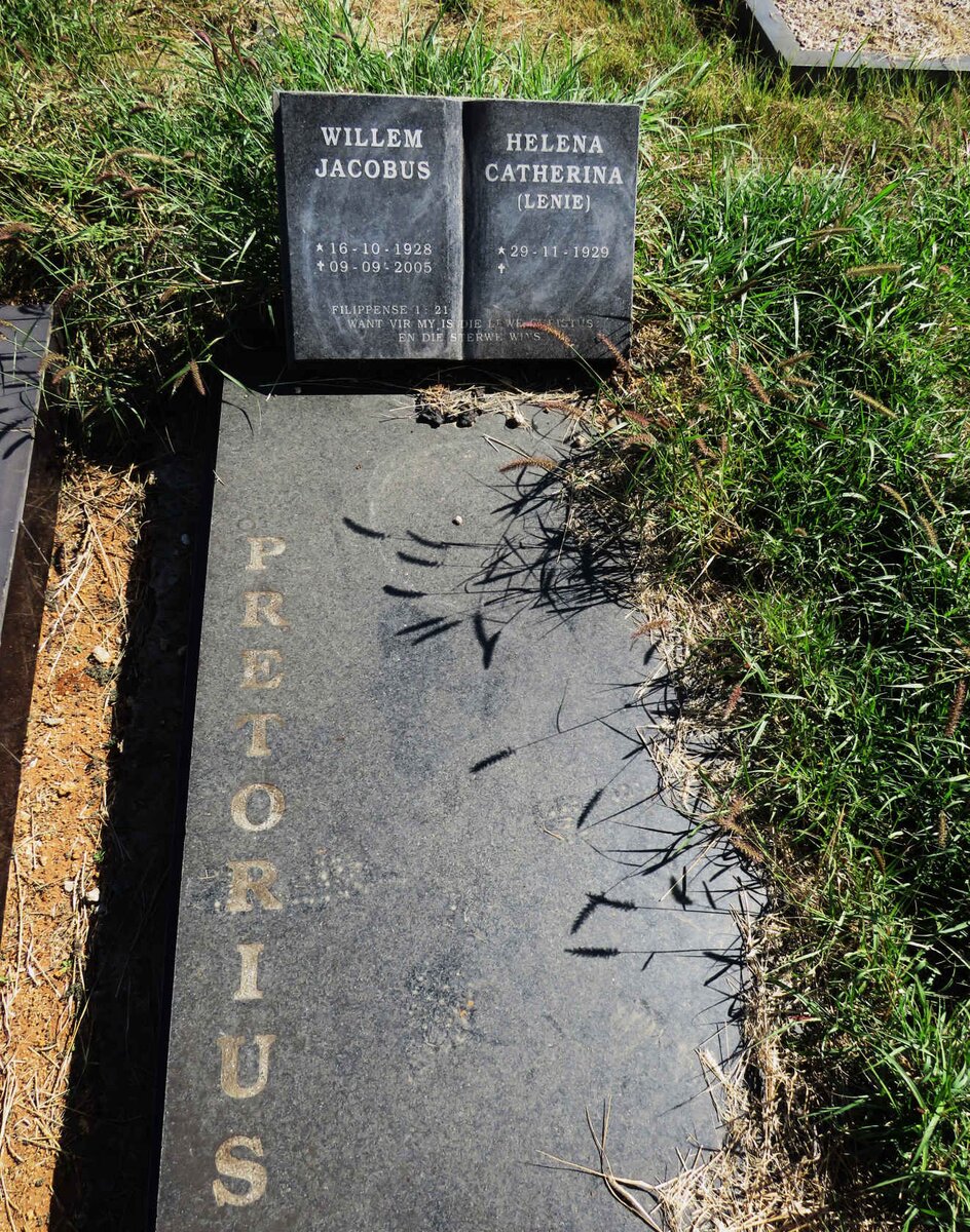 PRETORIUS Willem Jacobus 1928-2005 & Helena Catherina SMIT 1929- 