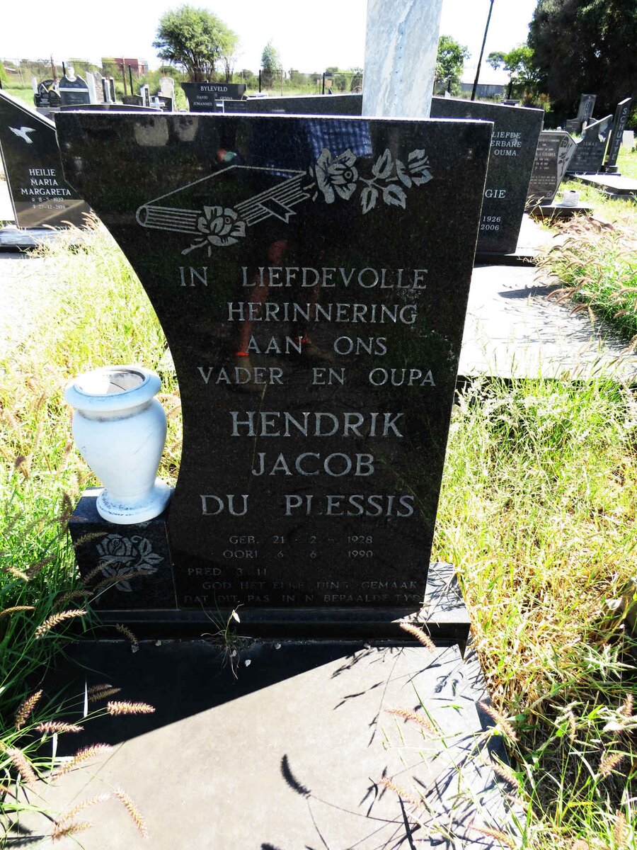 PLESSIS Hendrik Jacob, du 1928-1990