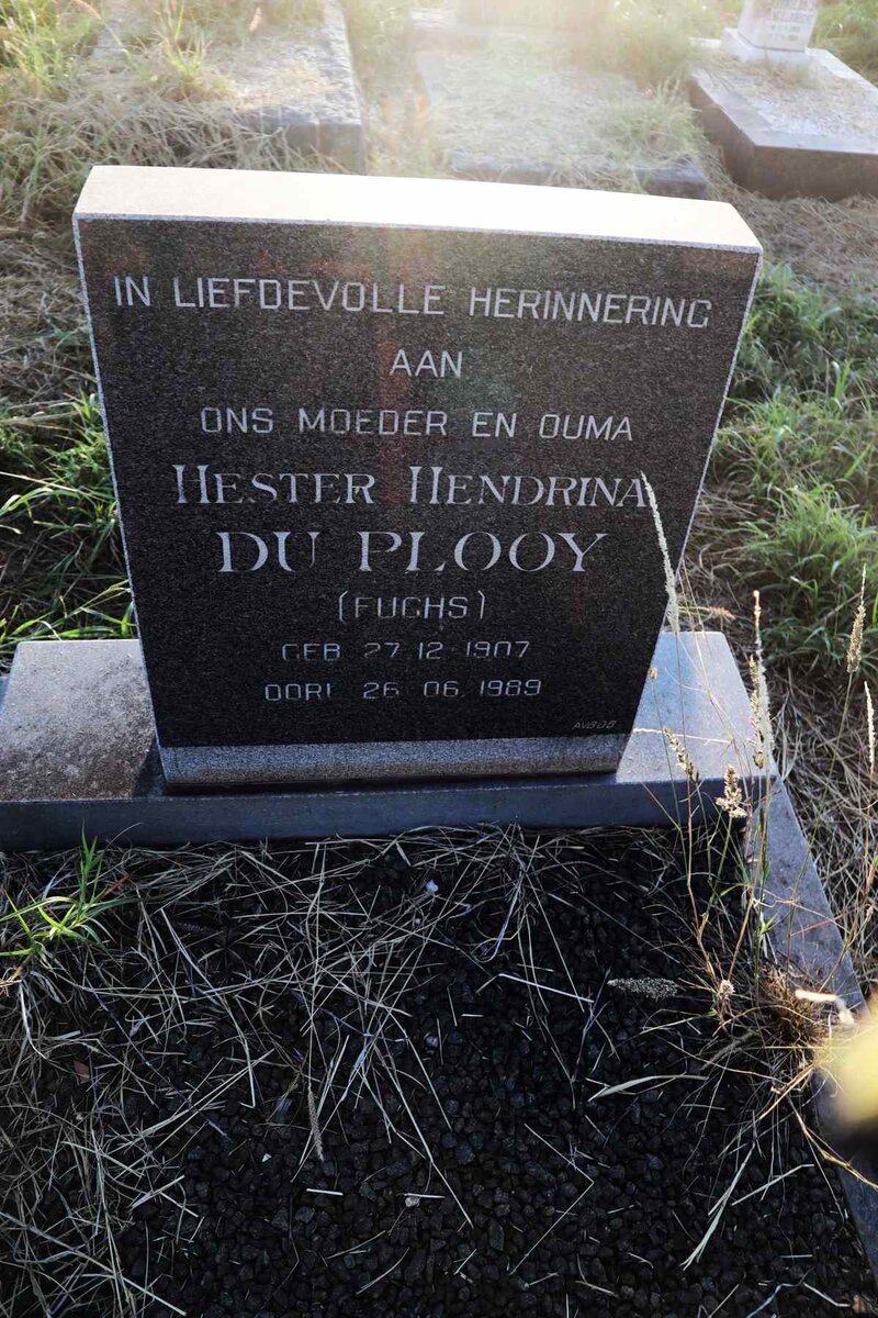 PLOOY Hester Hendrina, du nee FUCHS 1907-1989