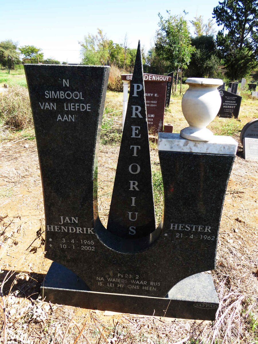 PRETORIUS Jan Hendrik 1965-2002 & Hester 1962- 