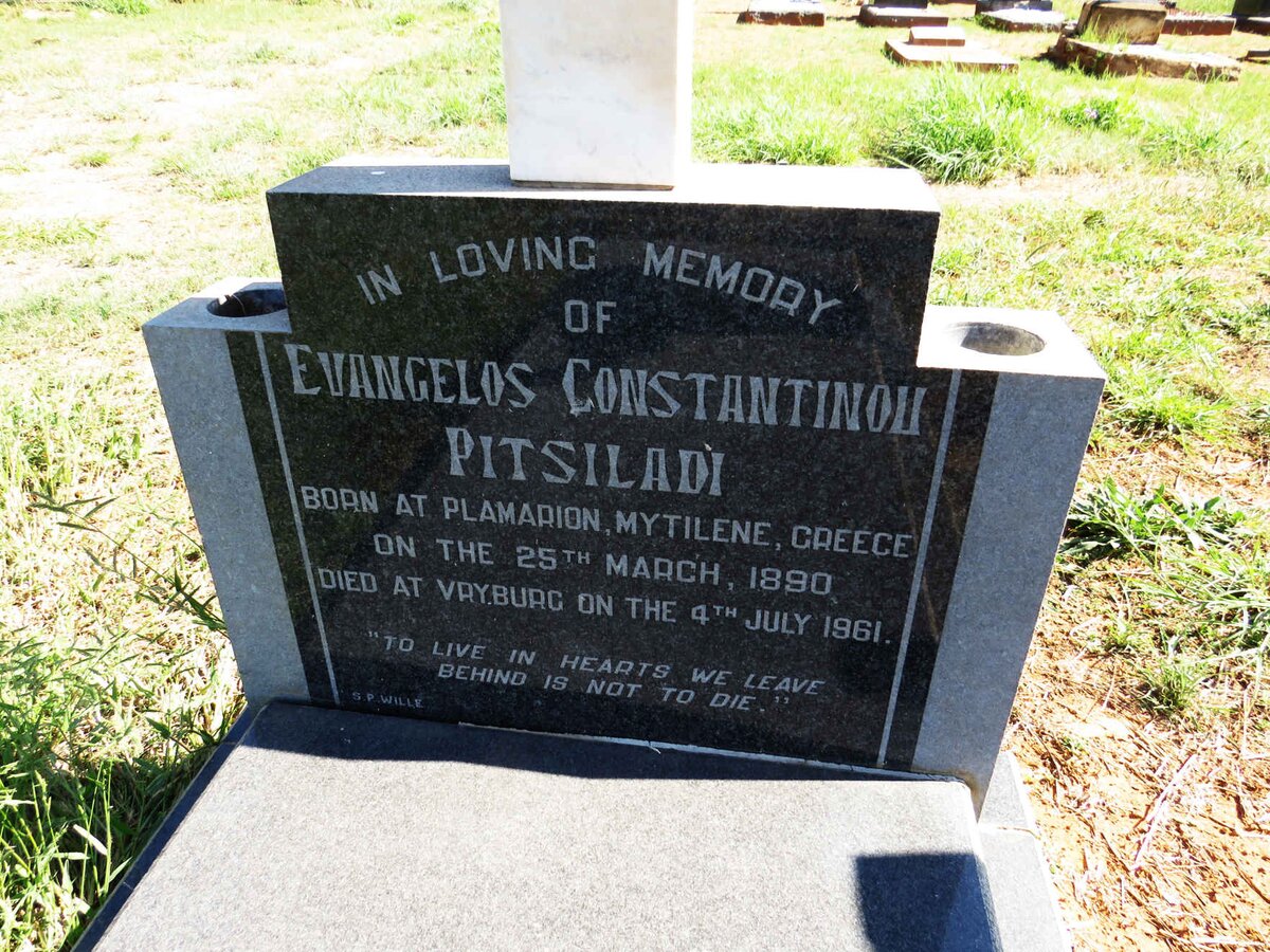 PITSILADI Evangelos Constantinou 1890-1961 