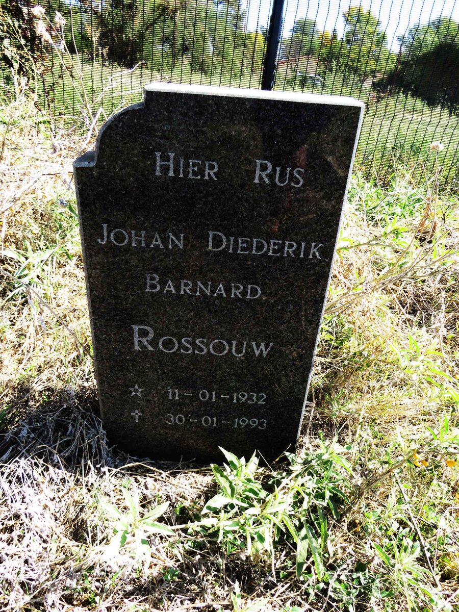 ROSSOUW Johan Diederik Barnard 1932-1993