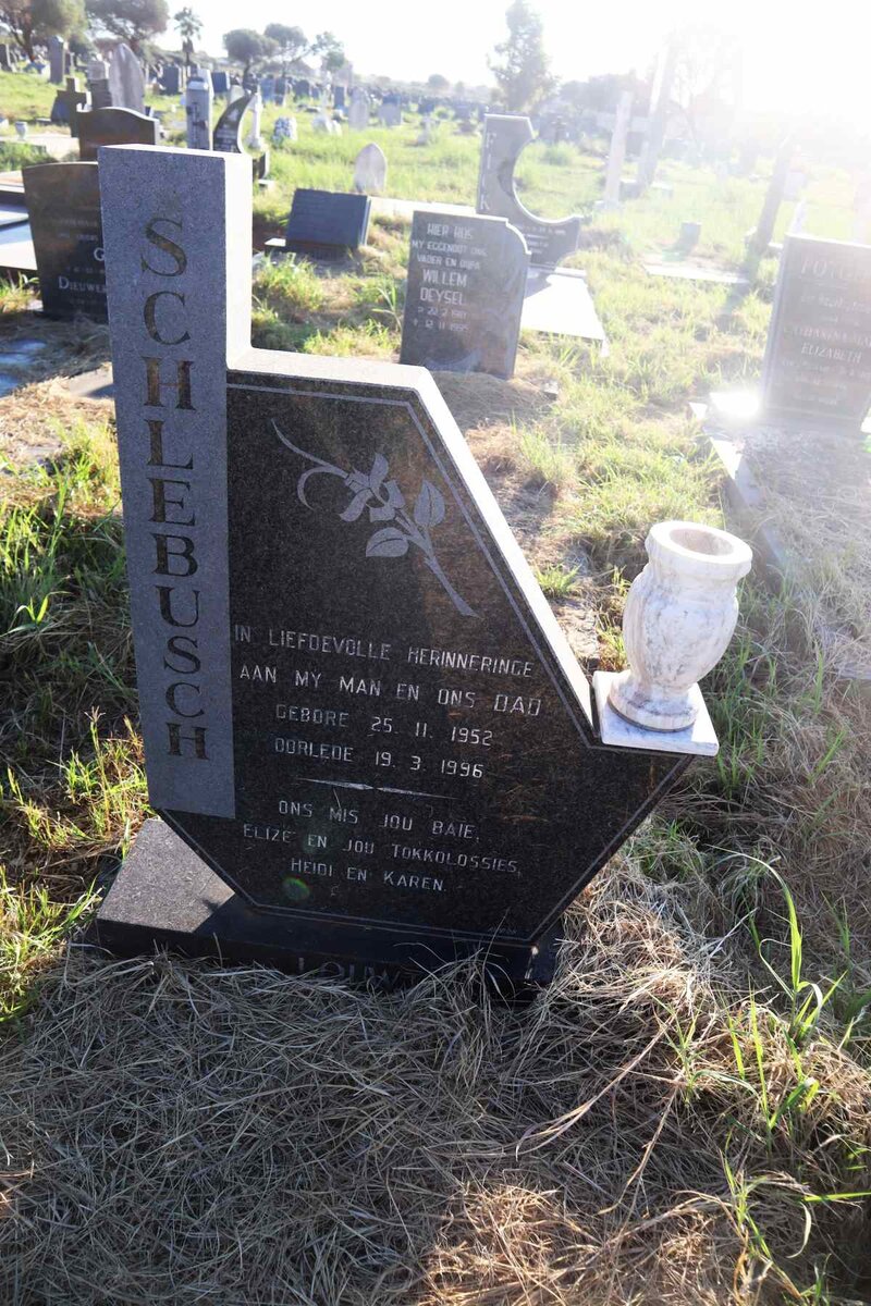 SCHLEBUSCH Louw 1952-1996