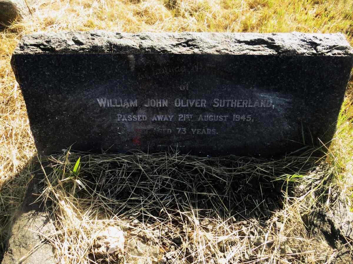 SUTHERLAND William John Oliver -1945