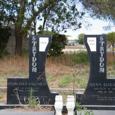 STRYDOM Stephanus Salomon 1904-1980 &amp; Anna Elizabeth FICK 1897-1972