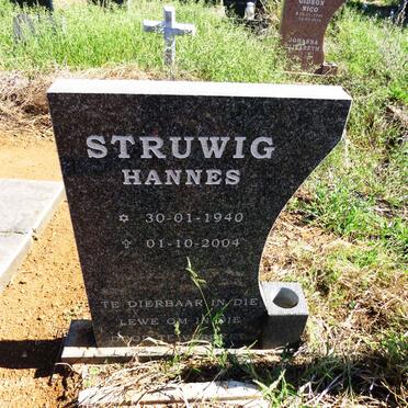 STRUWIG Hannes 1940-2004