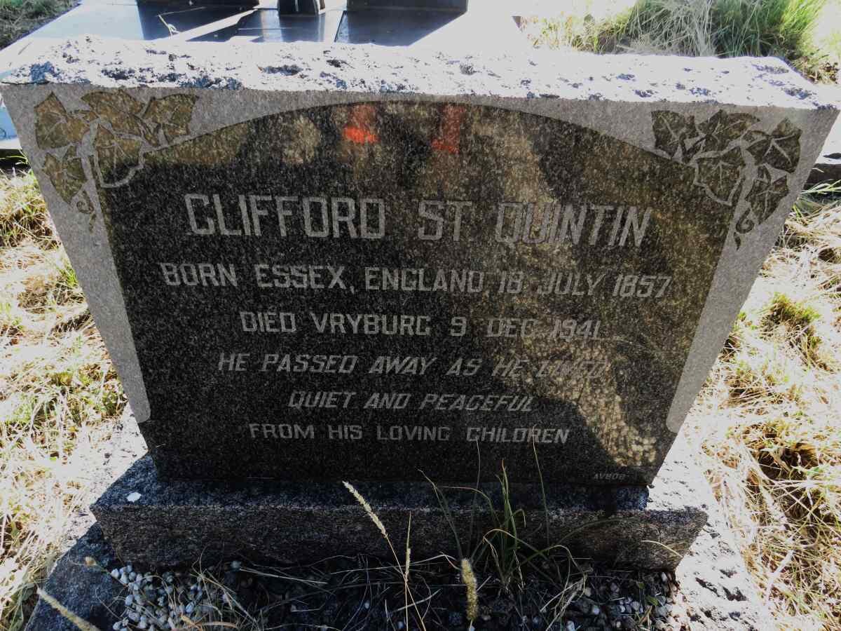 St. QUINTIN Clifford 1857-1941