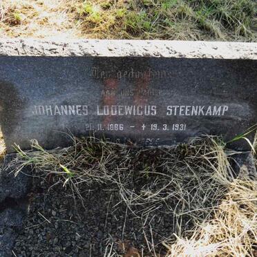 STEENKAMP Johannes Lodewicus 1886-1931