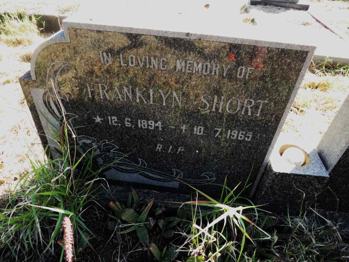 SHORT Franklyn 1894-1965