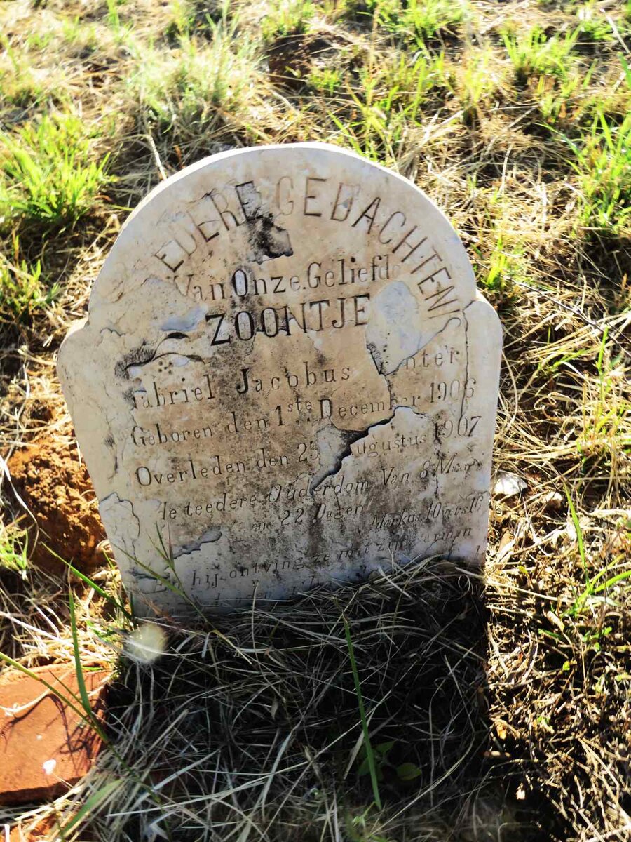 VENTER Gabriel Jacobus 1906-1907