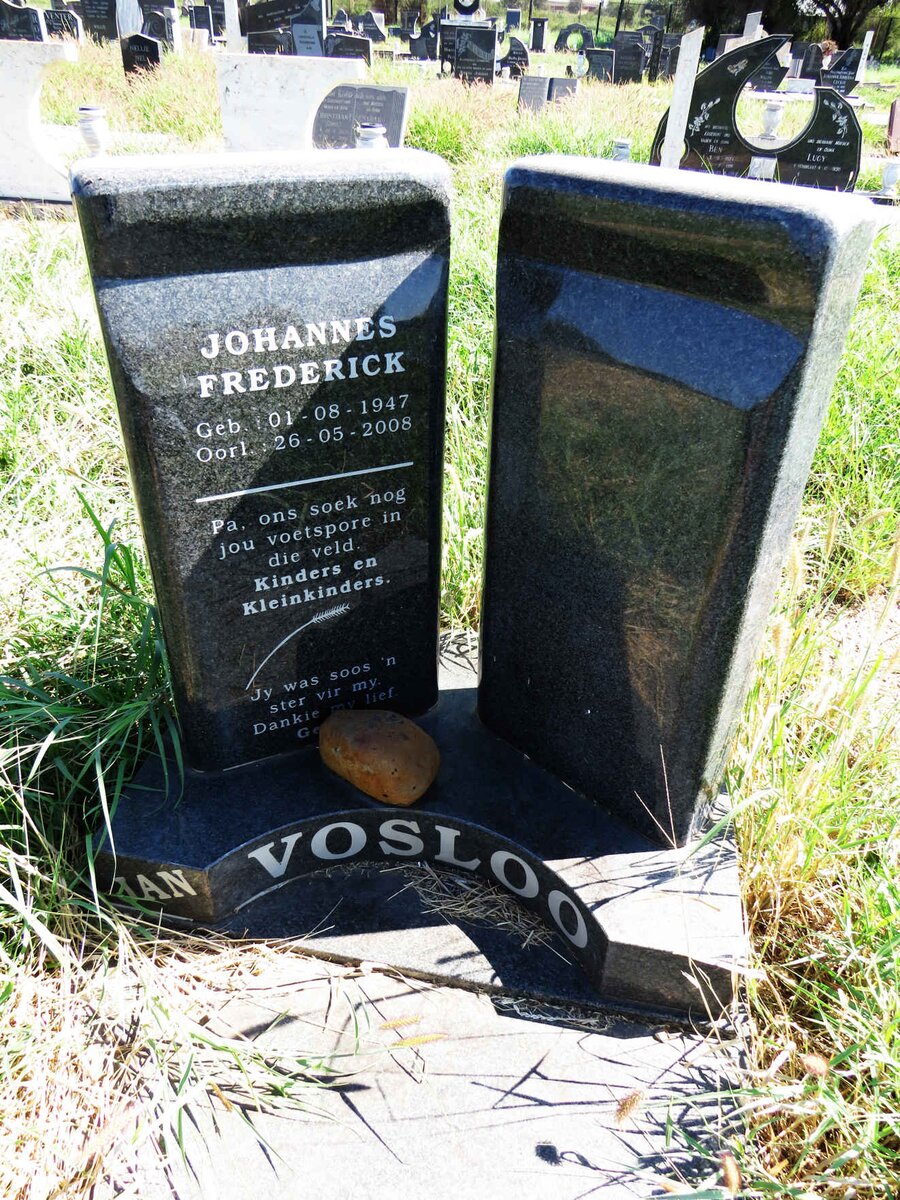 VOSLOO Johannes Frederick 1947-2008