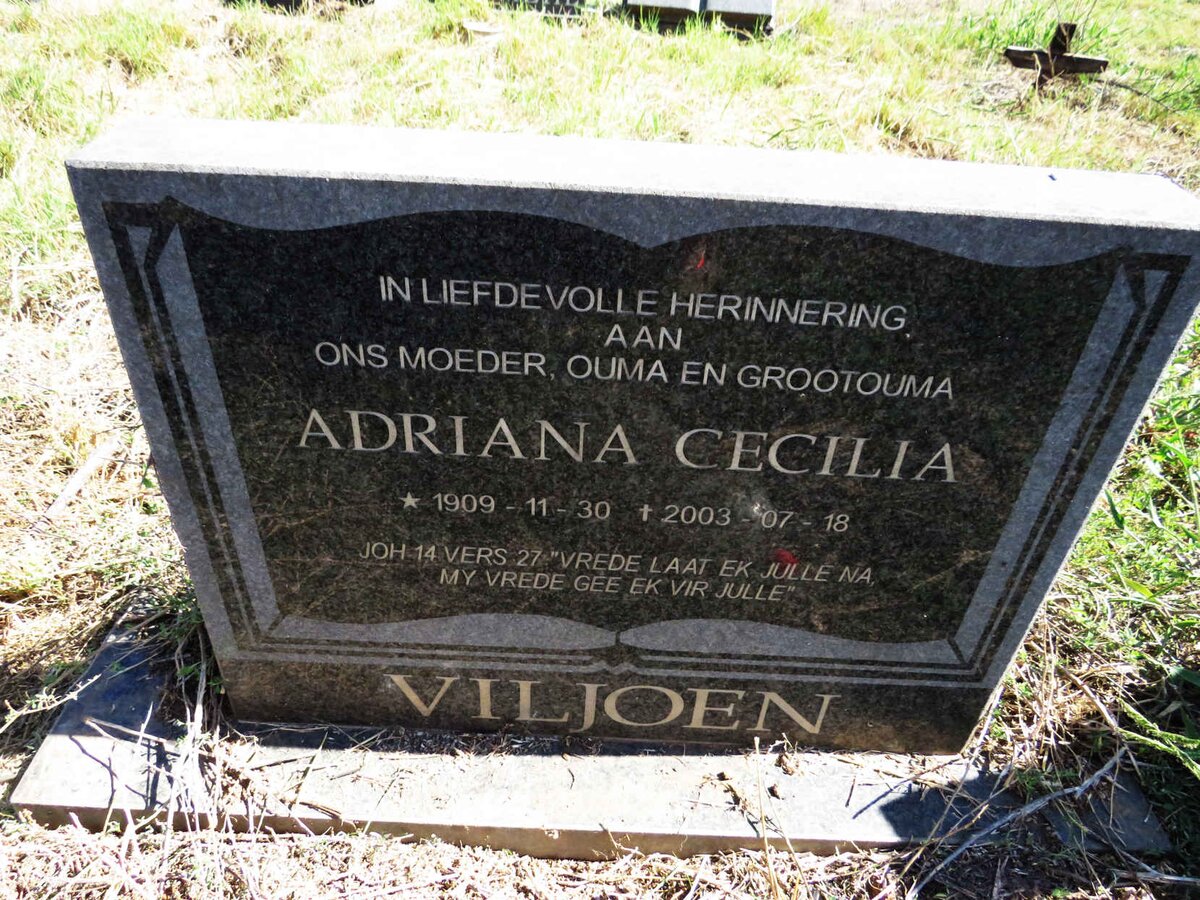 VILJOEN Adriana Cecilia 1909-2003