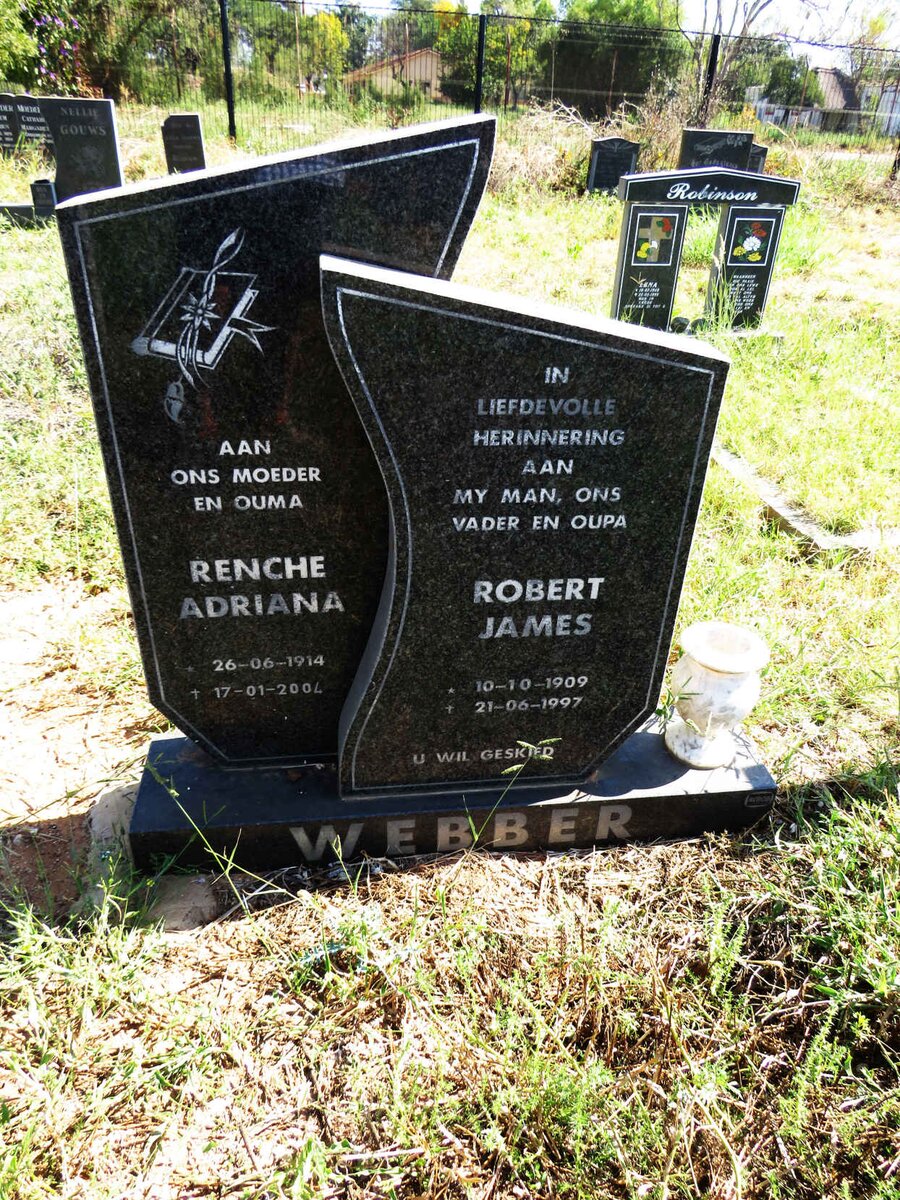 WEBBER Robert James 1909-1997 & Renche Adriana 1914-2004