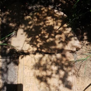 WALT Marta Anna Peternella, v.d. nee VAN ZYL 1878-1903